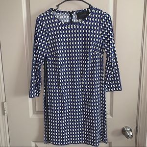J Crew 3/4 length sleeve dress